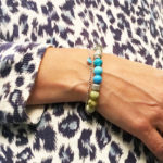BRACELET ÉLASTIQUE GRIS GEM3PC